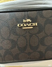 蔻馳（COACH）【品牌直供】女士JAMIE小號單肩斜挎相機包深棕色拼色CQ874 曬單實(shí)拍圖
