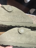 BIRKENSTOCK勃肯德國進口新品男女款牛皮絨面革Boston包頭拖鞋 卡其綠窄版1025844 36 曬單實拍圖