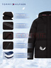 Tommy Hilfiger【防潑水】秋冬男裝休閑輕暖撼冬90鵝絨連帽羽絨服外套03219 曬單實(shí)拍圖