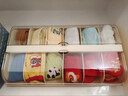 微光里衣柜內窄縫嬰兒寶寶內褲襪子收納盒省空間大容量?jì)和指羰占{神器 翻蓋收納盒 33*19.5*7.3cm 米色 曬單實(shí)拍圖