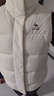 駱駝（CAMEL）戶(hù)外防潑水羽絨馬甲女90%絨子背心外套 J25CR2L5006 暖白 M 曬單實(shí)拍圖