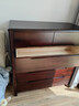世皇源全實(shí)木斗柜臥室現代簡(jiǎn)約五斗櫥客廳家用新中式儲物收納六斗柜爆款 六斗[深胡桃]正100*側45*高106cm 曬單實(shí)拍圖