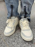 李寧男鞋子平底板鞋冬季新款百搭軟底防滑耐磨復古低幫學(xué)生跑步鞋 米白色/南極灰 42 曬單實(shí)拍圖