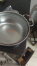 【加高】不銹鋼湯鍋加厚家用加高煲湯大容量煮粥燉鍋 小號【18cm】湯鍋+玻璃蓋 曬單實(shí)拍圖