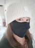 WUCANLI100%純羊毛毛線(xiàn)帽子女秋冬季新款百搭加厚保暖冷帽護耳針織帽 溫柔米【100%綿羊毛】厚款 均碼【52-64cm】禮盒裝 曬單實(shí)拍圖