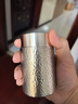 金鑲玉 茶葉罐 純錫存茶罐密封儲茶罐 金屬錫罐禮盒包裝φ55*95mm 曬單實(shí)拍圖