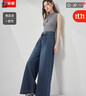 IEF/愛(ài)依服褲子2025夏秋新款港式復古休閑通勤百搭牛仔闊腿褲 曬單實(shí)拍圖