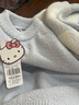 Hello Kitty女童半邊絨睡衣秋冬款兒童家居服套裝女孩大童保暖 G068藍色 150  曬單實(shí)拍圖