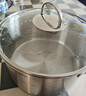 凌豐湯鍋不銹鋼鍋家用無涂層燉煮鍋泡面鍋煮粥煲湯鍋電磁爐燃氣灶通用 【3-5人用】 24cm 5L 曬單實拍圖