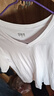 森馬（Semir）短袖T恤男修身純色內搭純棉2025夏季V領(lǐng)白t百搭上衣109325100102 曬單實(shí)拍圖