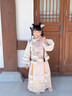 安妮優(yōu)兒（Anneyol）馬面裙女童漢服冬季2025新款古裝兒童秋冬裝國風(fēng)加厚旗袍裙拜年服 粉色 130 曬單實(shí)拍圖