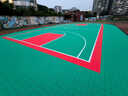 利德（LIDE）戶(hù)外懸浮地板籃球場(chǎng)地墊室外運動(dòng)地板幼兒園地墊高彈軟塑J5升級款 曬單實(shí)拍圖