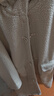 無(wú)印良品（MUJI）女式可水洗抓絨牛角扣大衣秋冬季搖粒絨中長(cháng)款外套棉衣棉服冬裝 象牙白色 S (160/84A) 曬單實(shí)拍圖