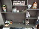 語(yǔ)森憶學(xué)習桌椅初中高中生家用書(shū)桌學(xué)生電腦桌書(shū)柜一體書(shū)架桌生寫(xiě)字桌臥 [單門(mén)雙抽]莫蘭迪灰色80*45 曬單實(shí)拍圖