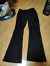 班尼路牛仔褲女裝秋冬新款高腰修身長褲子女士百搭休閑風(fēng)簡約直筒闊腿褲 黑 -微喇版型 M 曬單實拍圖