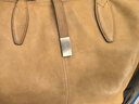 裘真植鞣羊皮漫漫托特包女大容量通勤包真皮休閑單肩包新款 大象灰 曬單實(shí)拍圖