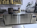 新飛 （Frestec）銅管冷藏冷凍工作臺商用保鮮廚房不銹鋼冰箱冰柜定制平冷操作臺水吧臺奶茶店設備全套 【冷凍】1.8*0.6*0.8|工程全鋼全銅|-22°|中梁加熱 曬單實(shí)拍圖