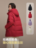 波司登25年羽絨服女士冬90絨加厚連帽寬松中長(cháng)款休閑百搭保暖外套 曬單實(shí)拍圖