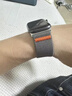 適用蘋(píng)果S11手表表帶S10新款降落傘扣智能手表運動(dòng)彈力表帶 深灰 適用44mm表盤(pán)  iwatch4/5/6/se代 曬單實(shí)拍圖