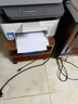 詩(shī)亭居打印機支架 置物架落地簡(jiǎn)約現代辦公室放移動(dòng)桌下復傳真機支架多 帶輪雙層黃胡桃打印架40*40*30 曬單實(shí)拍圖