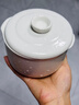 珍灶骨瓷燉盅陶瓷隔水燉家用燉湯盅通用內膽燕窩杯燉罐 1000ML【2-3人份】 1cm 曬單實(shí)拍圖