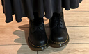 馬丁博士（Dr.Martens）1460 Virginia英倫風(fēng)男女款早秋荔枝紋軟皮馬丁靴 黑色 38 曬單實(shí)拍圖