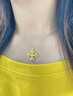中國黃金（CHINA GOLD）黃金項鏈男女士足金十字金剛杵吊墜首飾婦女節生日禮物送女友老婆 十字金剛杵吊墜【贈S925鏈】約2.1g 曬單實(shí)拍圖