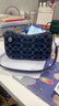 蔻馳（COACH）女士經(jīng)典標志丹寧布SWINGER 20號手袋牛仔腋下包女包 LH/深藍色 混合色 曬單實(shí)拍圖