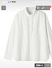 無(wú)印良品（MUJI）女式 棉水洗牛津紐扣領(lǐng)長(cháng)袖襯衫  白色 M 曬單實(shí)拍圖