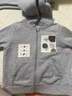 babylove男女寶寶外套春秋洋氣百搭上衣兒童連帽運動服休閑外出服 淺麻灰 90 曬單實拍圖