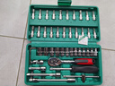 綠林（GREENER）47件汽修工具套裝套筒扳手扭力棘輪全套小飛摩托車(chē)修車(chē)工具箱螺絲 曬單實(shí)拍圖