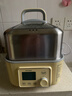 北鼎（Buydeem）電蒸鍋 大容量家用蒸鍋 燉蒸煮一體多用途鍋 智能可視電燉鍋 雙層定時(shí)保溫多功能鍋不銹鋼蒸汽鍋 G56A小鵝黃|含二層蒸架+玻璃燉蠱+白盤(pán)10L 曬單實(shí)拍圖