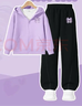 真維斯女童秋季套裝兒童春秋裝2025連帽開(kāi)衫兩件套童裝女大童休閑衛褲秋 【時(shí)尚套裝】淺紫/J幸運兔K-醬紫/J幸運兔K 140 曬單實(shí)拍圖