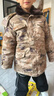新款兒童裝迷彩棉大衣加厚男女童幼兒小學(xué)生軍大衣防寒保暖棉襖 L款 120 曬單實(shí)拍圖