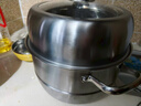 志高（CHIGO）蒸鍋不銹鋼家用燉蒸煮一體湯鍋雙層蒸饅頭鍋燃氣灶電磁爐通用28cm 曬單實(shí)拍圖