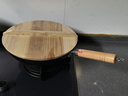 章?tīng)钤虑鹗止よF鍋鍛打無(wú)涂層炒鍋已開(kāi)鍋不粘鍋木把圓底炒菜鍋 大師版古法烤藍（已開(kāi)鍋） 34cm 曬單實(shí)拍圖