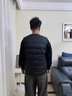 雅鹿【鵝絨】羽絨馬甲男內穿2025新款中老年人爸爸貼身內搭馬夾背心男 藏青色 （高蓬鵝絨） L /175【推薦120-140斤】 曬單實(shí)拍圖