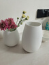 蜀門(mén)白色大口徑北歐創(chuàng  )意陶瓷高級感裝飾干花花瓶餐桌客廳插花鮮花擺件 海洋心三件套（素白） 曬單實(shí)拍圖