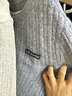艾諾絲雅詩(shī)【商場(chǎng)同款】2025冬季新款綿羊毛絞花針織毛衫開(kāi)衫針織衫41028007 羽毛灰 S 曬單實(shí)拍圖