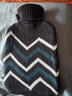 Fashy費許fashy熱水袋 德國進(jìn)口PVC暖水袋針織花紋圖案保暖手寶神器 黑色 曬單實(shí)拍圖