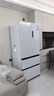美的（Midea）M60系列520純平全嵌法式多門(mén)四開(kāi)門(mén)家用冰箱超薄雙系統循環(huán)大容量制冰BCD-520WUFPZM(E)白國家補貼 曬單實(shí)拍圖