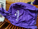 LDBE連帽衛衣女秋冬加絨oversize美式復古高級感港味chic外套設計感潮 紫色【秋冬加絨】 XL（110-125斤） 曬單實(shí)拍圖