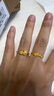周生生黃金戒指 無(wú)盡的愛(ài)足金絲帶活口戒生日禮物21071R 計價(jià) 3.3克 曬單實(shí)拍圖