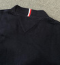 Tommy Hilfiger【寬松針織】秋冬男女商務(wù)休閑通勤V領(lǐng)慵懶風(fēng)開(kāi)衫外套毛衣 藏青色FAP XL （推薦：165-180斤） 曬單實(shí)拍圖