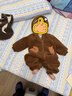 迷你巴拉巴拉【靜電絨】男女童寶寶毛絨連體衣外出爬服保暖舒適2025年新款 胡桃棕51002 抗靜電 耐水洗 90cm 曬單實(shí)拍圖