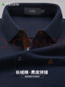 SHANSHAN杉杉長(cháng)袖T恤男2025秋季百搭休閑翻領(lǐng)POLO衫男士商務(wù)彈力爸爸上衣 曬單實(shí)拍圖