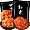樸家酸辣蘿卜塊辣白菜韓國風(fēng)味蘿卜泡菜手工腌制韓式下飯菜佐餐 樸家泡菜450g+樸家蘿卜塊450g 曬單實(shí)拍圖
