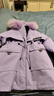 鴨鴨（YAYA）羽絨服女2025冬季中長(cháng)款大毛領(lǐng)加厚保暖外套休閑時(shí)尚連帽派克服女 曬單實(shí)拍圖