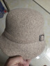 蘇木佰（SOMUBAY）帽子女秋冬媽媽保暖帽羊毛呢漁夫帽老年人奶奶老太太高端盆帽冬天 米色 均碼【56-58CM】 曬單實(shí)拍圖