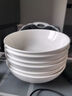 隨機陶瓷餐具盲盒米飯碗面碗湯碗系列碗餐具陶瓷碗瓷器加厚隔水燉 純白克魯斯4.5英寸碗4只 曬單實(shí)拍圖